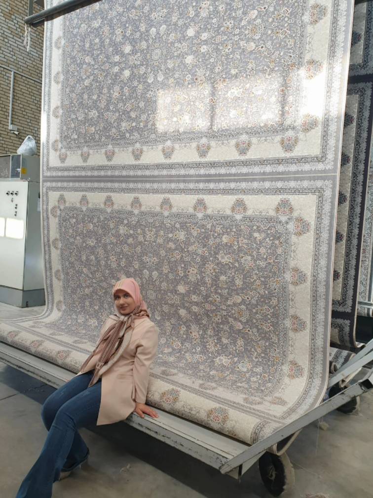 Persian carpets rolled and prepared for export packaging