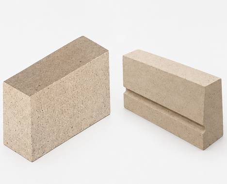 Alumina-mullite and alumina-chromite special-shaped burner-port refractory bricks