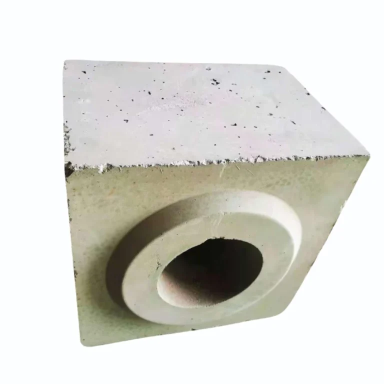 Ladle well block refractory component